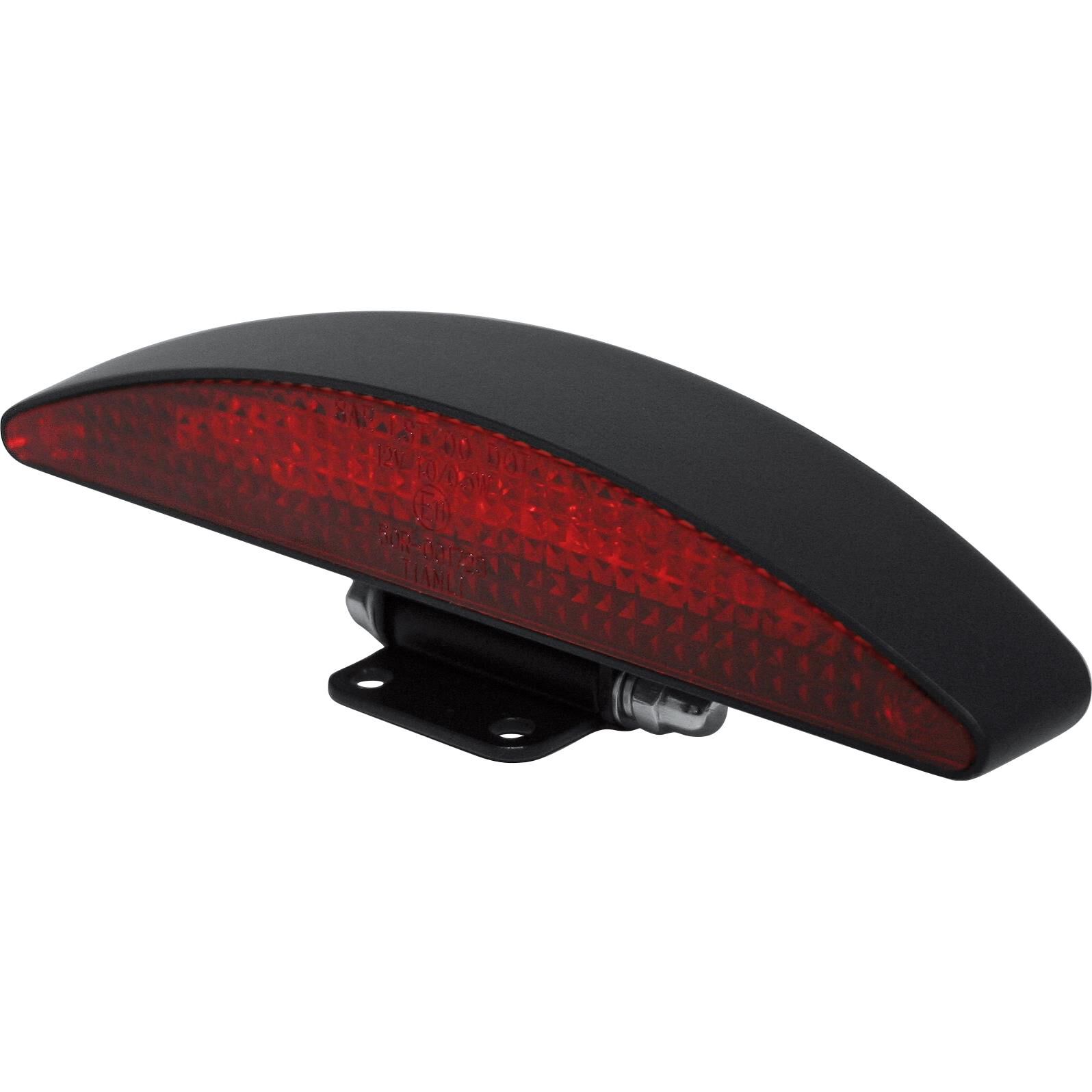 Highsider LED Metall Rücklicht Interstate mit Halter schwarz, rot von Highsider