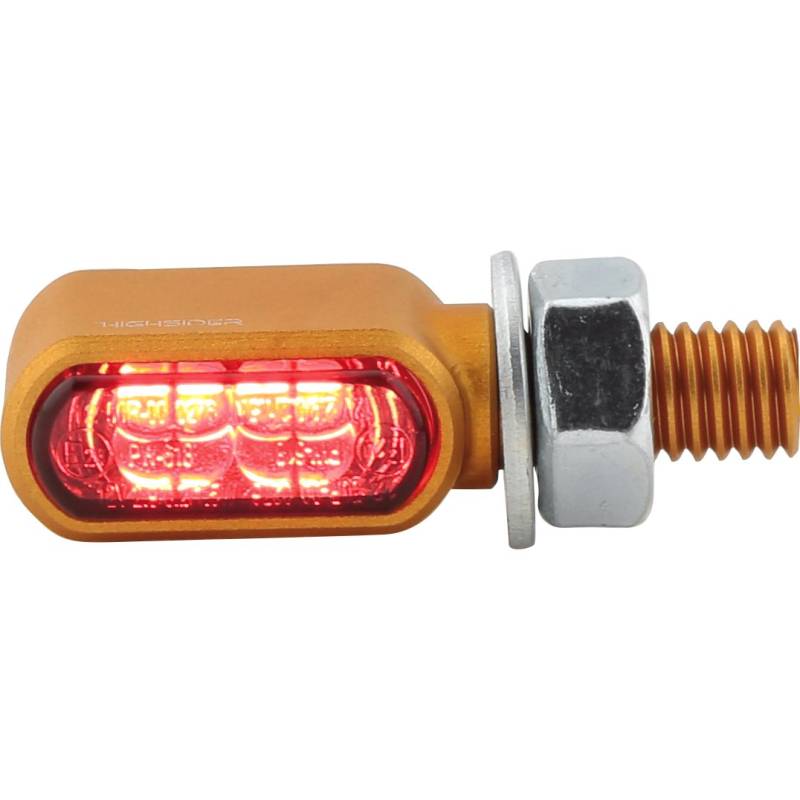 Highsider LED Rücklicht-/Blinkerpaar Little Bronx M8 gold von Highsider