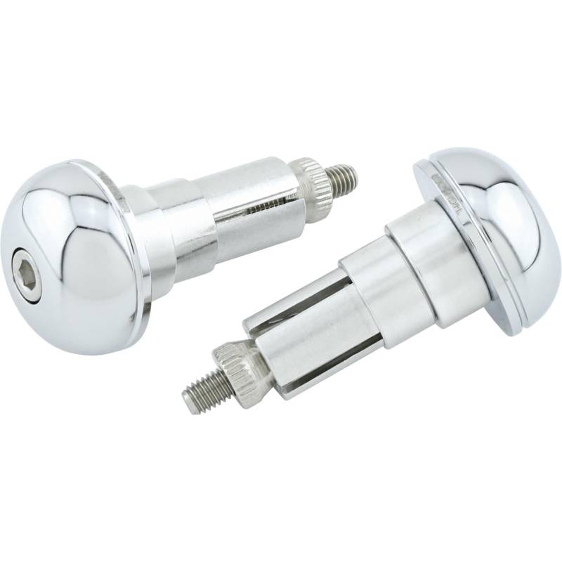 Highsider Lenkerendenpaar für 12-22mm Alu CLASSIC chrom von Highsider