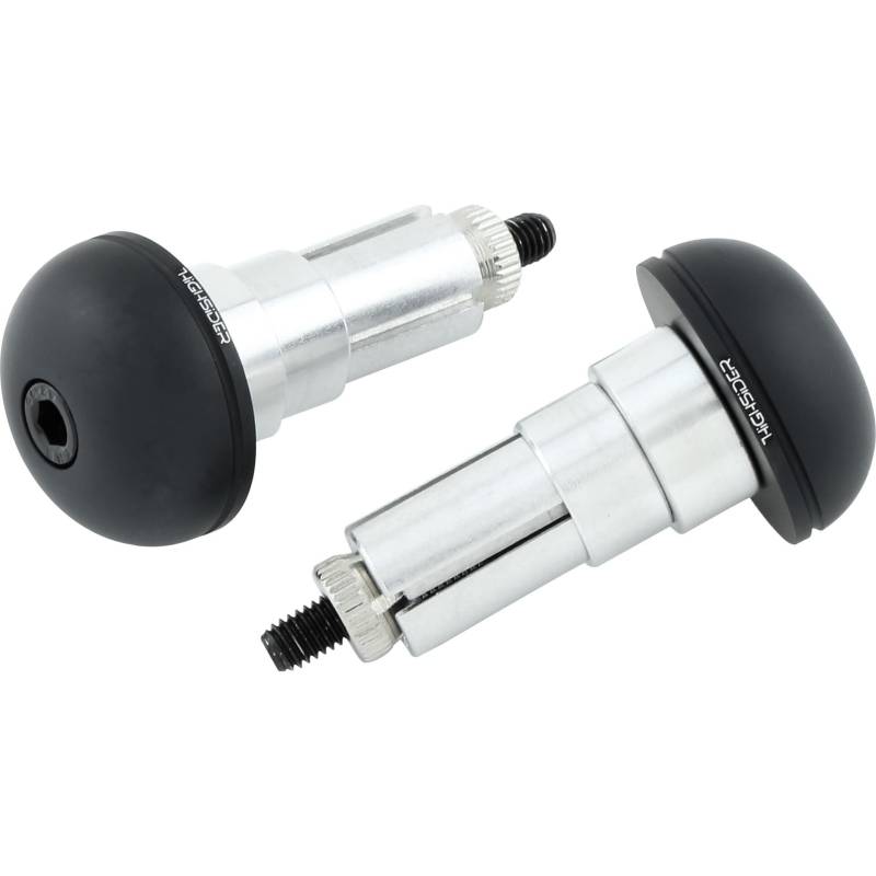 Highsider Lenkerendenpaar für 12-22mm Alu CLASSIC schwarz von Highsider