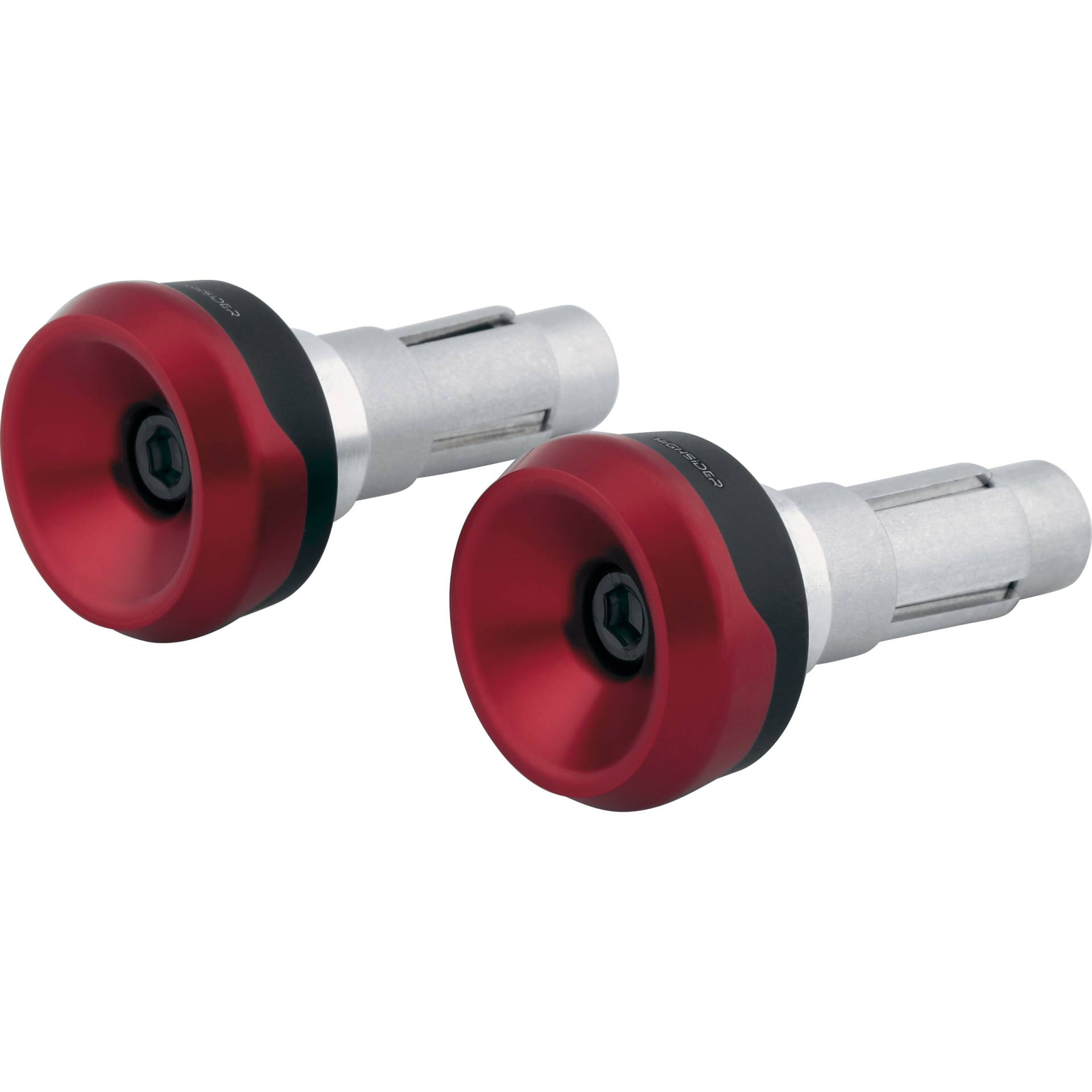 Highsider Lenkergewichte für 12-22mm AKRON XS rot/schwarz von Highsider