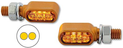 Highsider Little Bronx, LED Blinker - Gold von Highsider