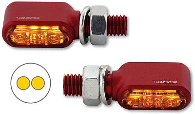 Highsider Little Bronx, LED Blinker - Rot von Highsider