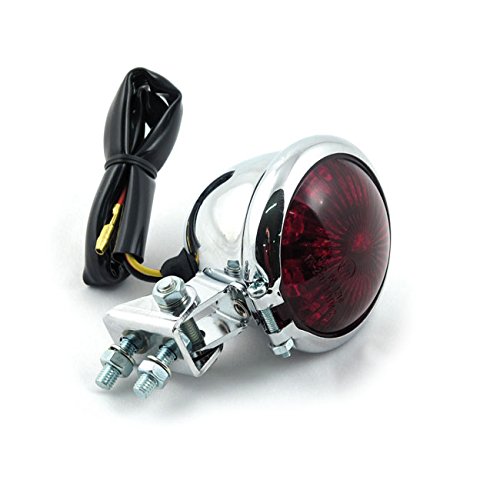 Motorcycle Storehouse LED Rücklicht 'Old School' Verchromt Retro Custom TÜV-geprüft von Highway Hawk