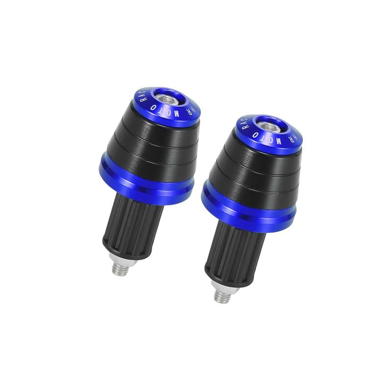 Hihaha 2 Stück Universal 18 mm Lenker-Endkappen Stöpsel für Motorrad blau langlebiges Material von Hihaha