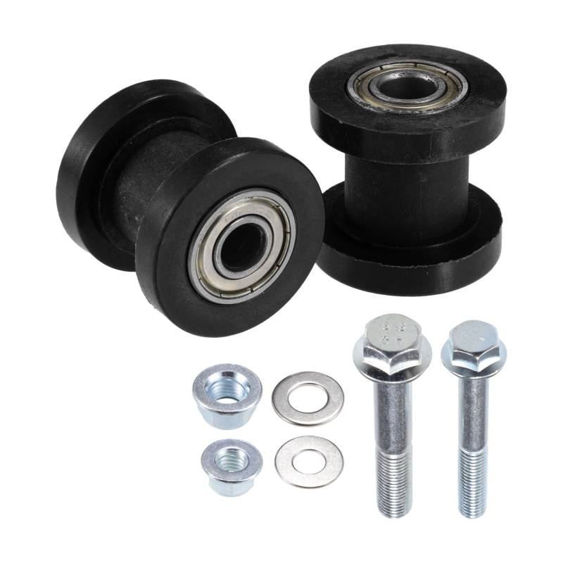 Hihaha Kettenrollen-Riemenspanner/für Motorrad 8mm 10mm 2er Set Schwarz von Hihaha