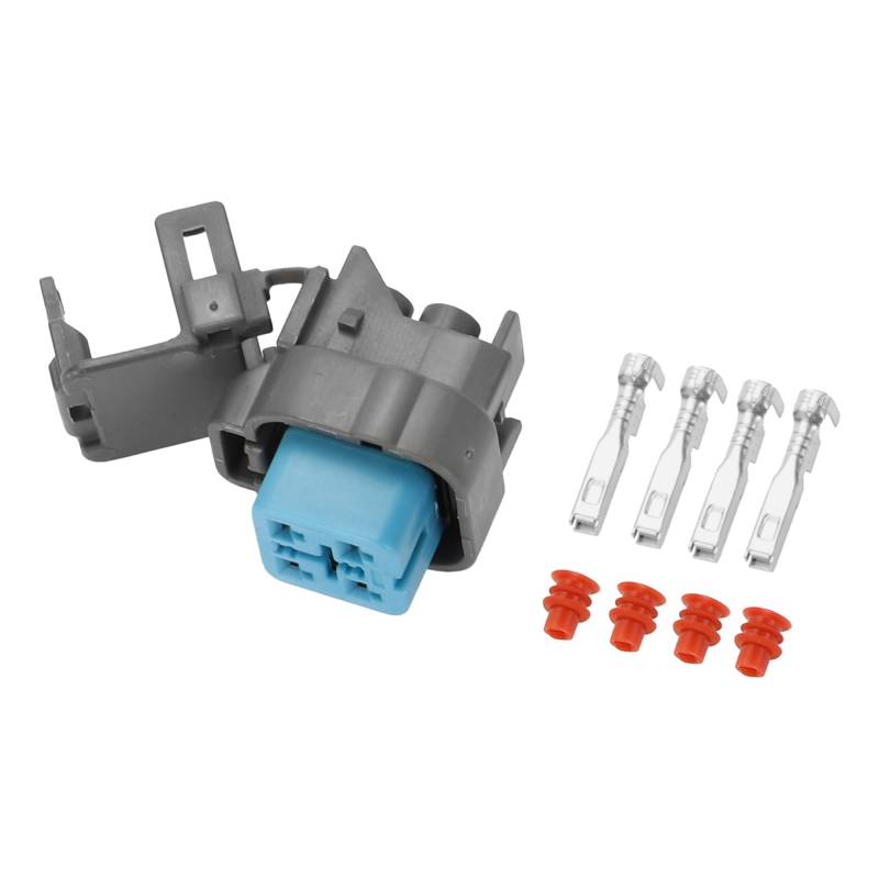 Hihaha Kraftstoffpumpensteckeranschlussstecker für Honda Civic 2006-2011 / Innenweiblicher Drahtanschlussstecker/Wasserdichter Kunststoff 2,2 mm Serie / 1 Satz Grau 4 Pin von Hihaha