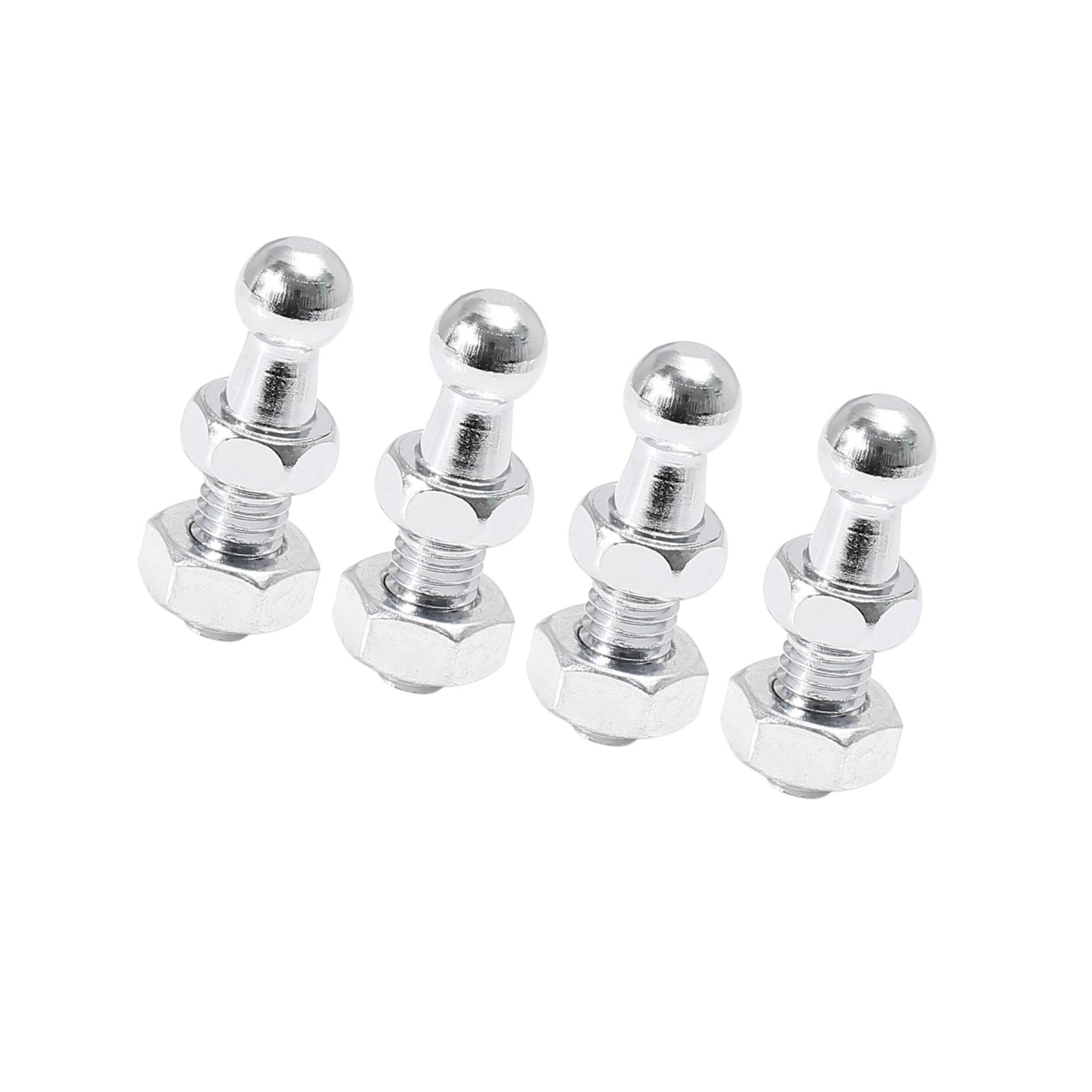 Hihaha Kugelbolzen für Gasdruckfedern, 10 mm, M8 x 15 mm, für Gasdruckfedern, langlebiges Material, 4 Stück von Hihaha