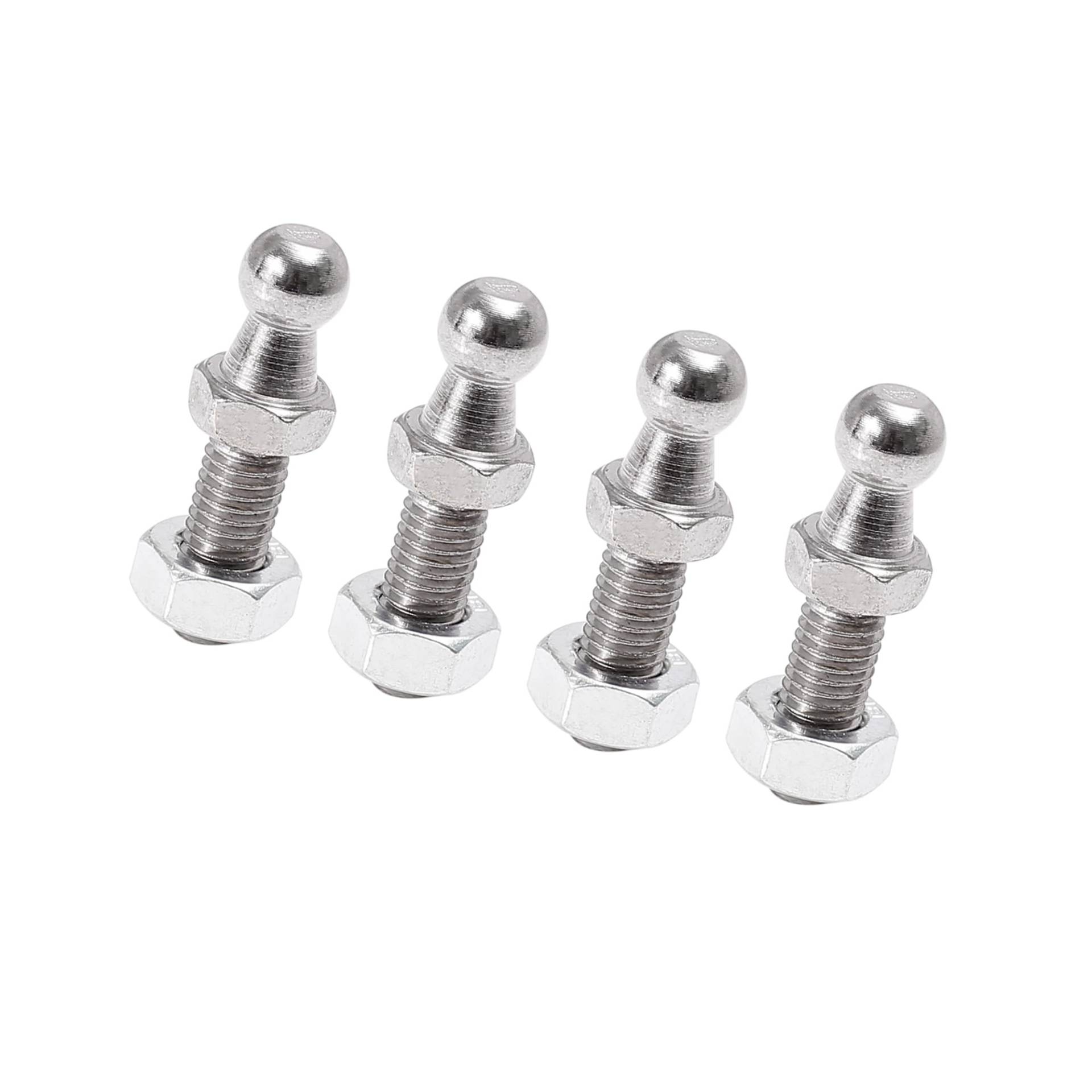 Hihaha Kugelbolzen für Gasdruckfedern, 10 mm, M8 x 20 mm, für Gasdruckfedern, langlebiges Material, 4 Stück von Hihaha