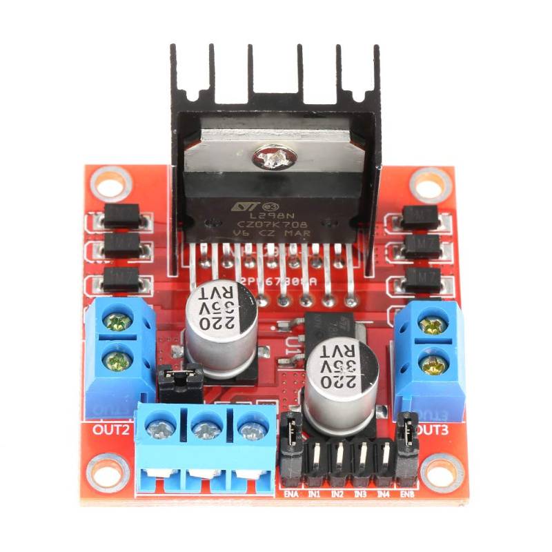 L298N Motorsteuerungskarte DC Dual H-Bridge Steuermodul und Antriebsmotor Schrittmotor für Schrittmotor S von Hilitand