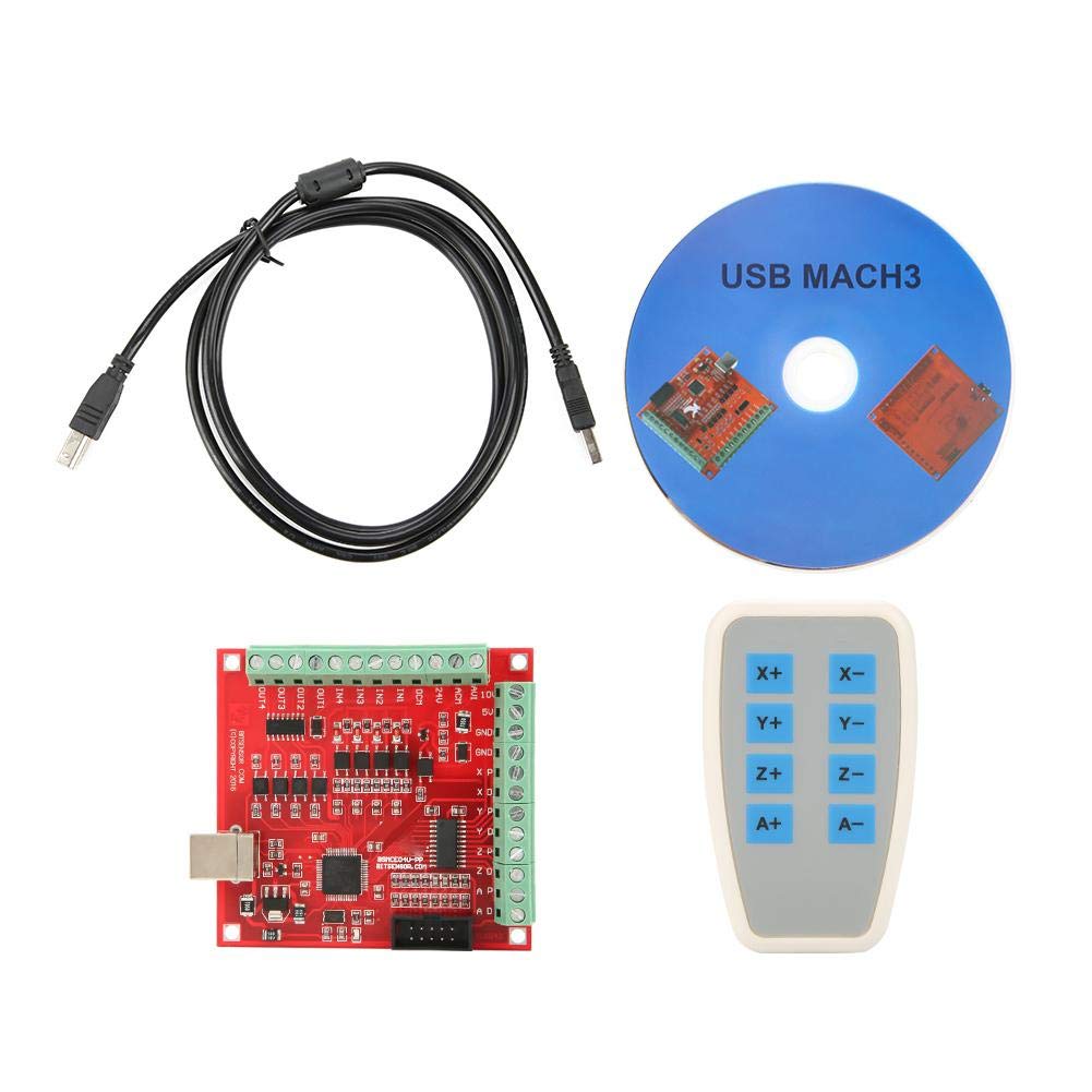 USB-CNC-Controller-Karte DC 24V MACH3 100Khz Motion Controller-Karte Breakout-Board-Unterstützung für 4-Achsen-Verbindung von Hilitand