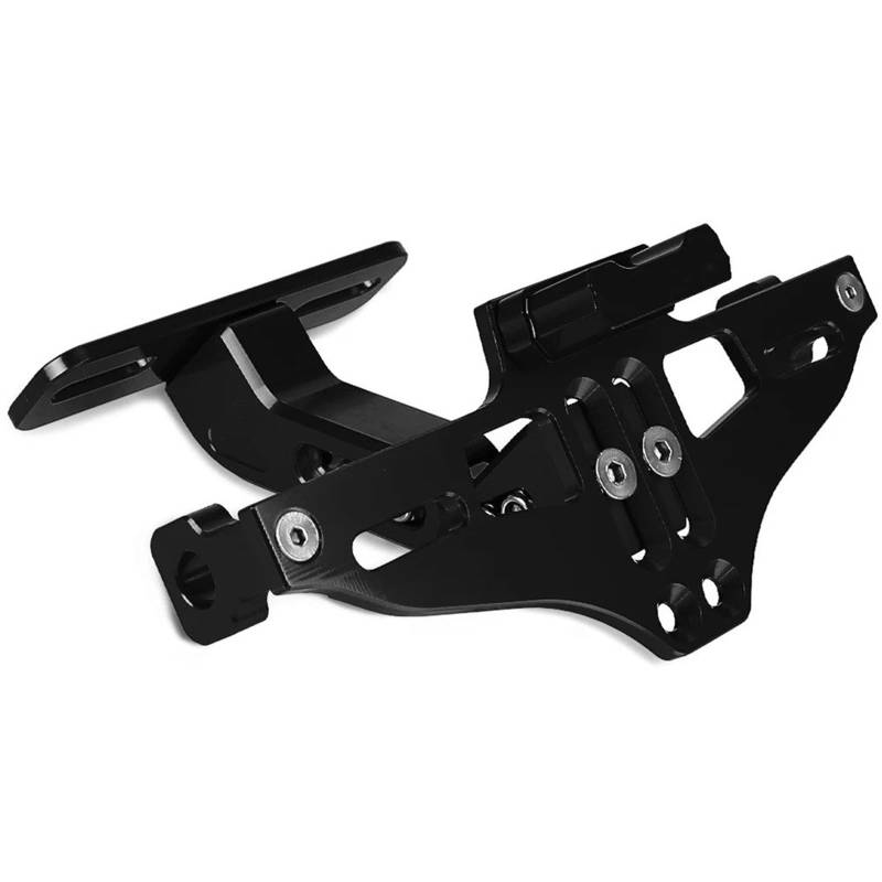 Für Xmax 125 Für Xmax 200 Für XMAX250 Für XMAX300 Für XMAX400 Hinten Halterung Mit Licht Schwanz Ordentlich Fender Eliminator Motorrad Lizenz Kennzeichen Halter(Black) von Himwqfuh