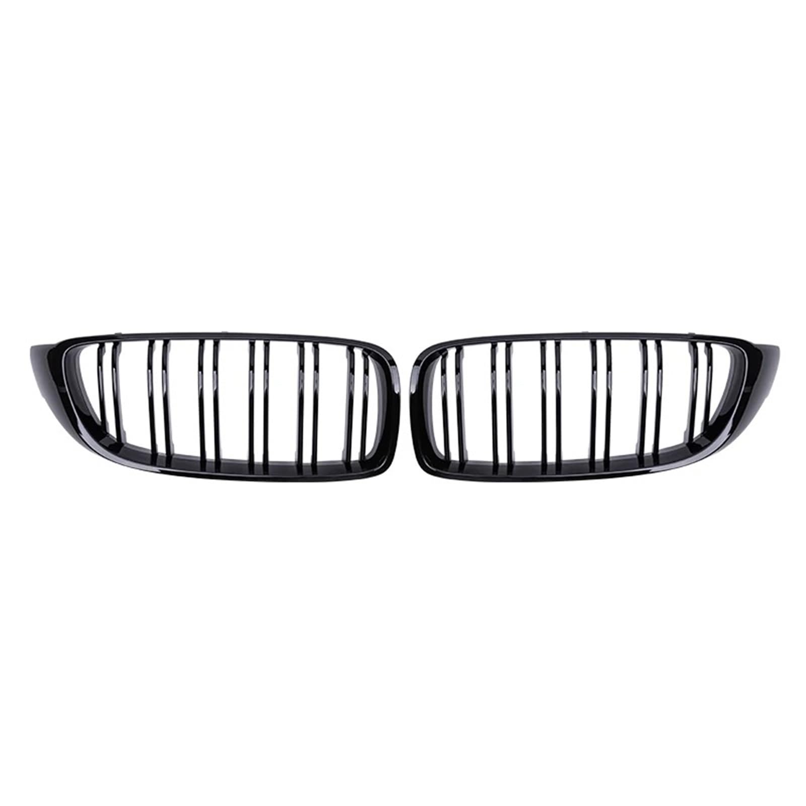 Sport Frontgrill Für 4 Series F32 F33 F36 Für M3 F80 Für M4 F82 2012-2018 Dual-Lamellen Glänzend Schwarz Zubehör Auto Frontstoßstangengrill Racing Grill Sport Kühlergrill von Himwqfuh