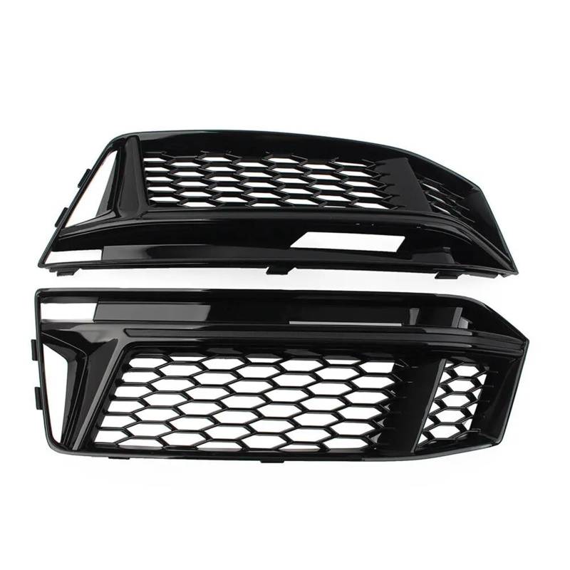 Sport Frontgrill Für A4 S4 B9 Für S-Linie 2016 2017 2018 Honeycomb Mesh Nebel Lampe Grill 1 Paar Auto Front Stoßstange Nebel Licht Kühlergrill Abdeckung Sport Kühlergrill von Himwqfuh