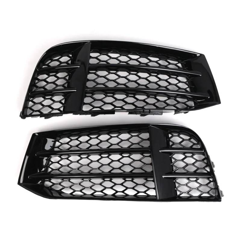 Sport Frontgrill Für A5 S5 RS5 B8.5 2008 2009 2010 2011 2012-2016 Frontstoßstangenabdeckung 8T0807681F Glänzend Schwarz Honeycomb Auto Nebelscheinwerfergitter Sport Kühlergrill(1 Pair) von Himwqfuh