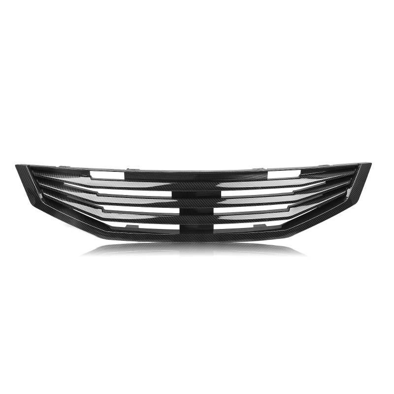 Sport Frontgrill Für Accord 2 Für Tür Für Coupe 2008 2009 2010 Auto Kühlergrill Racing Grills Oberen Stoßfänger Auto Zubehör Sport Kühlergrill(Carbon Fiber Look) von Himwqfuh