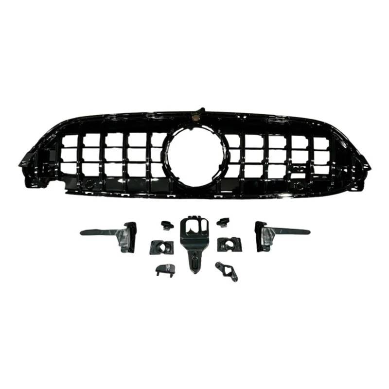 Sport Frontgrill Für Benz Für CLE Für Klasse X236 Für AMG Tuning 2024 ABS Auto Zubehör Styling W236 GT Gitter Frontschürze Grille Mesh Grill Sport Kühlergrill(Black) von Himwqfuh