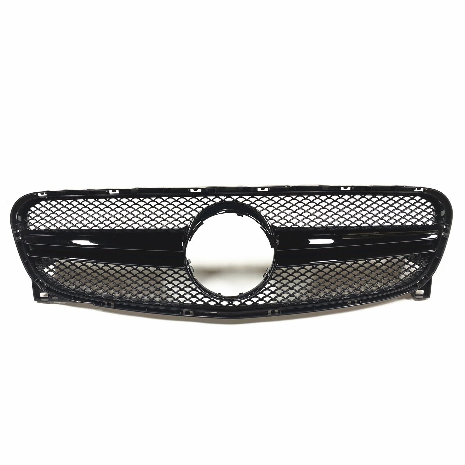 Sport Frontgrill Für Benz Für GLA X156 Für GLA45 Für GLA250 Für GLA200 2014-2016 Auto Kühlergrill Oberen Ersatz Stoßstange Haube Mesh Sport Kühlergrill(Black) von Himwqfuh