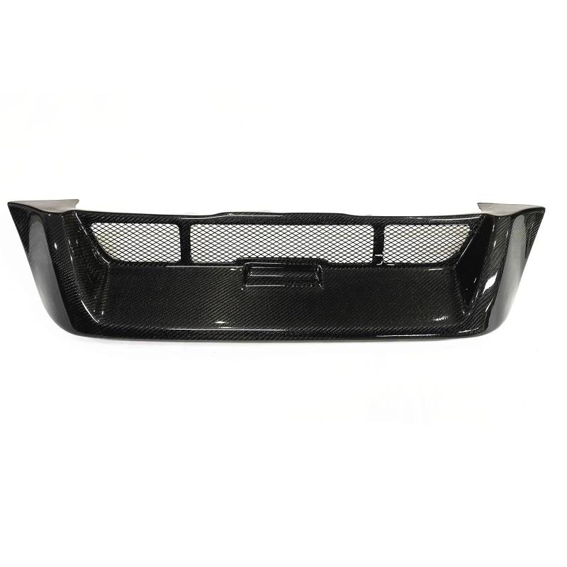 Sport Frontgrill Für CR-V Für CRV 06,1997-2001 Fiberglas/Real Carbon Fiber Front Grille Grill Auto Oberen Stoßstange Haube Mesh Gitter Körper Kit Sport Kühlergrill(Real Carbon Fiber) von Himwqfuh