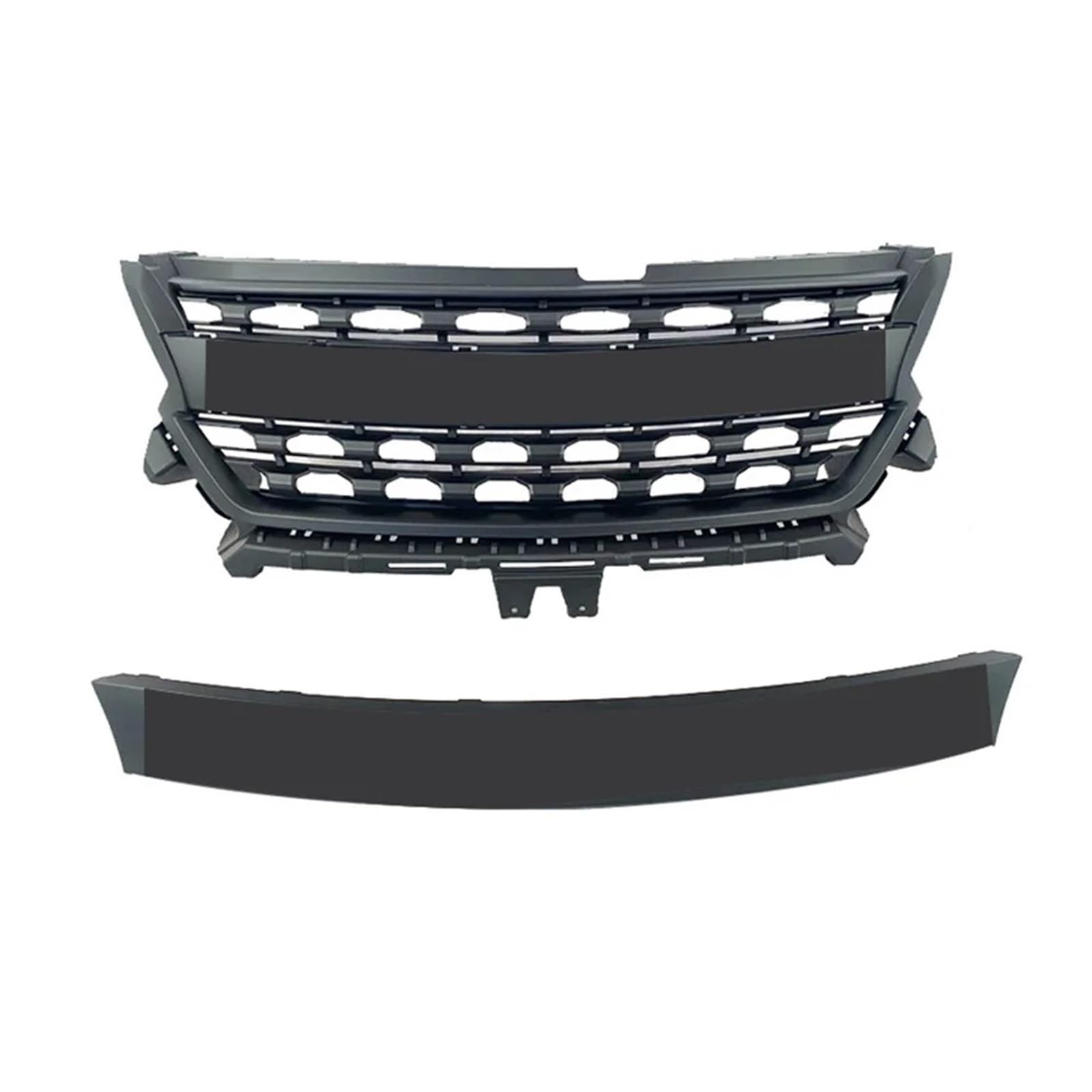 Sport Frontgrill Für Chevrolet Für Colorado S10 Für Asien Für Version Für Norden Für Amerika Für Version 2016-2019 Stoßstange Vorne Racing Grill Grills Maske Sport Kühlergrill(Grey) von Himwqfuh