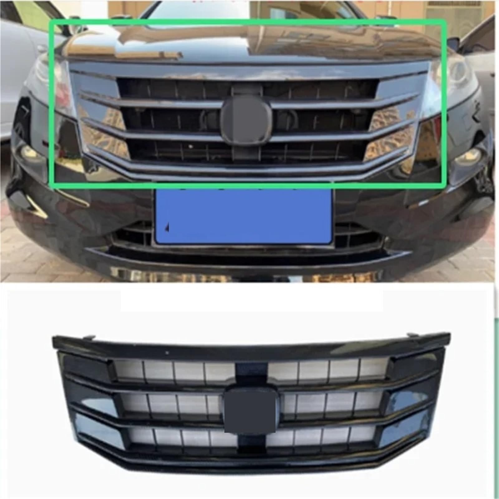 Sport Frontgrill Für Crosstour 2011-2013 1PC Frontgrill Auto Racing Auto Grill Direkter Ersatz Grille Sport Kühlergrill(Black) von Himwqfuh