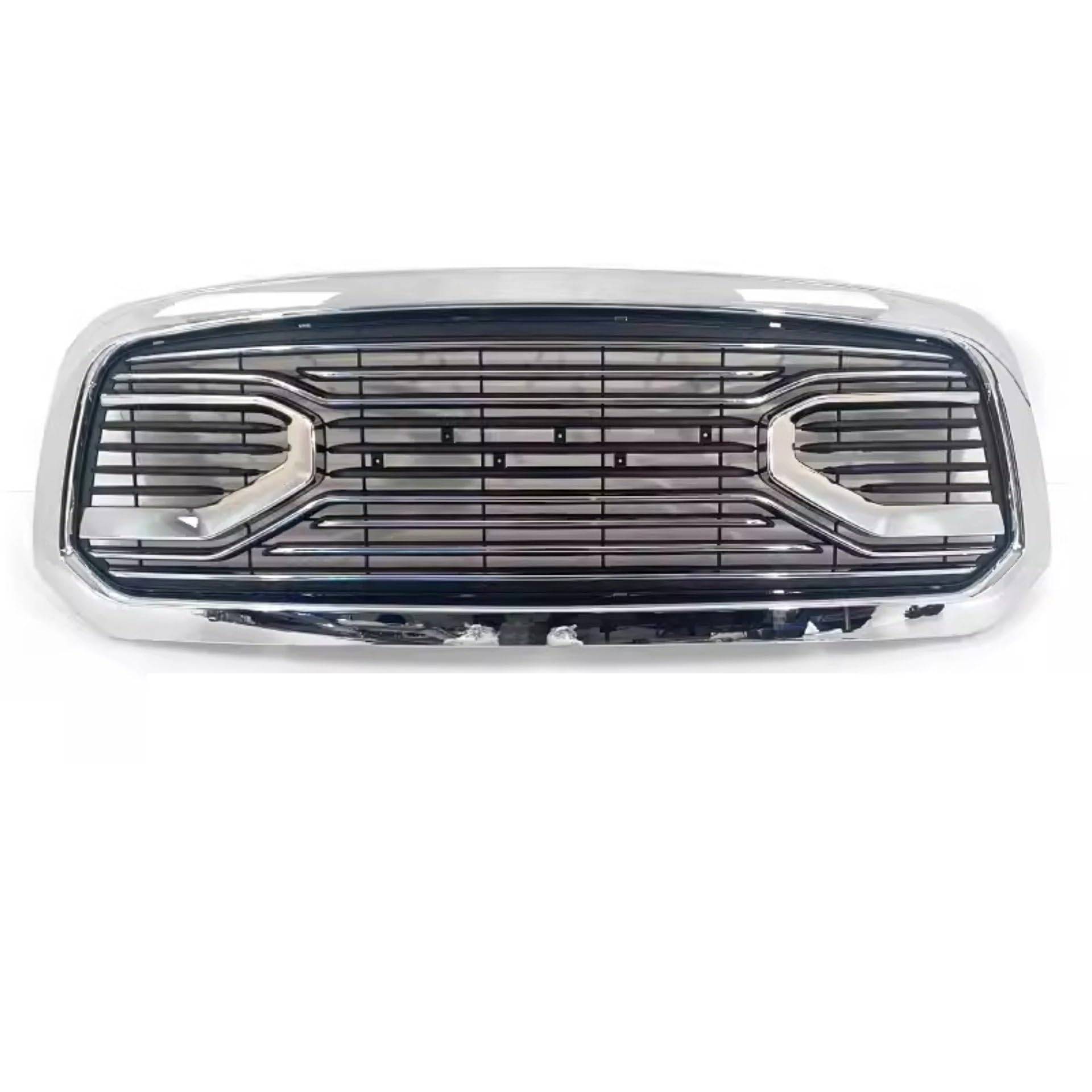 Sport Frontgrill Für Dodge Für RAM1500 2014-2018 Geändert Stil Net Auto Zubehör Körper Kit Vorderen Grill Mit Lampe Chrom Grill Gitter Kühler Sport Kühlergrill(Style3) von Himwqfuh