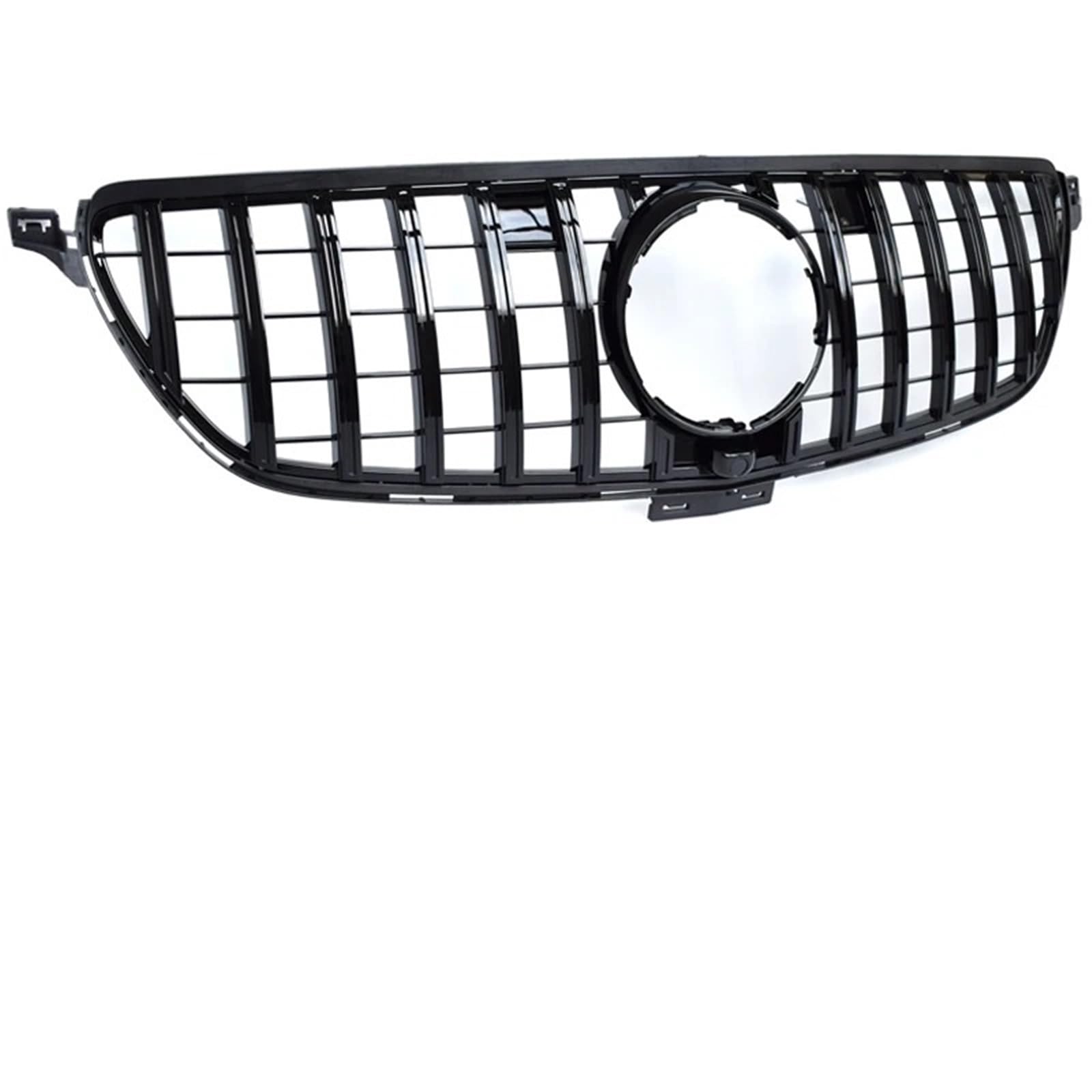 Sport Frontgrill Für GLE Für Klasse C292 W292 Für Coupe 2015-2019 Nicht Für GLE63 Für AMG Schwarz Silber Ersatz Frontstoßstange Für GTR Grille Sport Kühlergrill(Black) von Himwqfuh