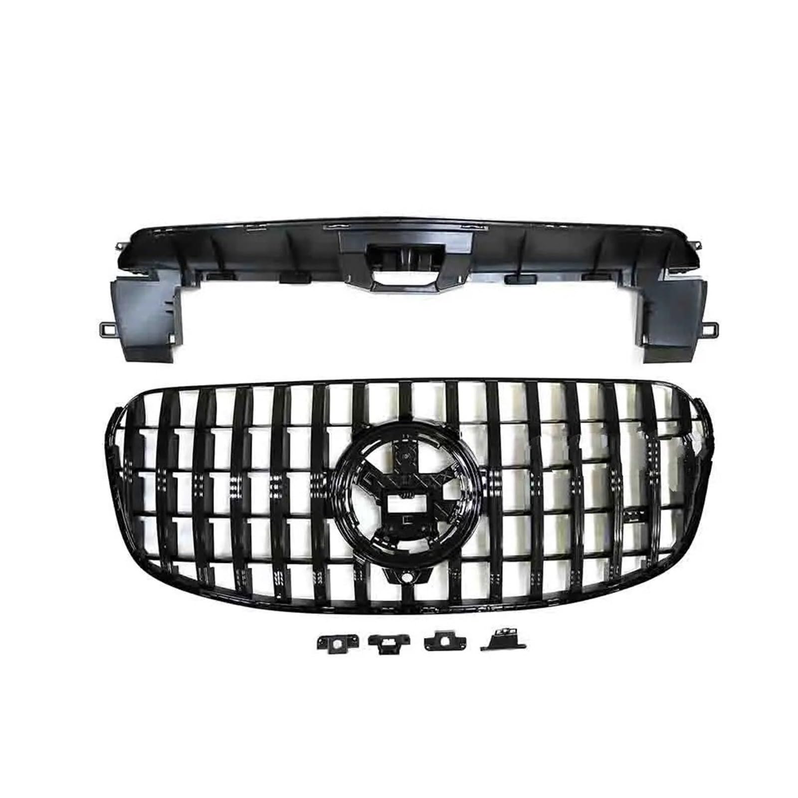 Sport Frontgrill Für GLS Für Class X167 Frontgrill Für GLS450 Grill Jahr 2024+ Frontstoßstange GT Grill Sport Kühlergrill(Black 2024) von Himwqfuh