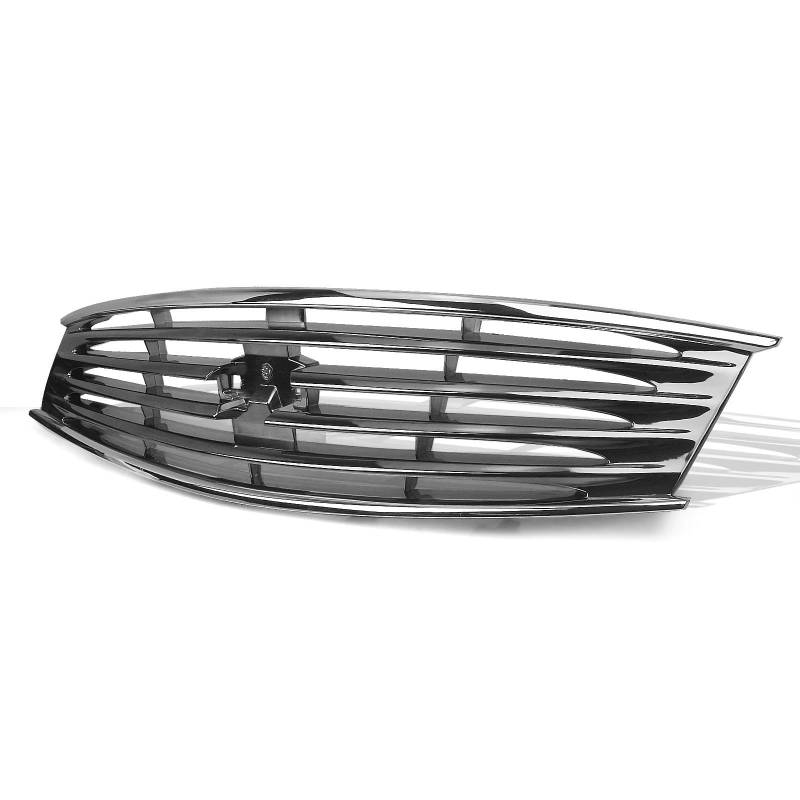 Sport Frontgrill Für Infiniti G37 2008-2013 Q60 2014-2015 2 Tür Coupe Front Grille Grill Auto Oberen Ersatz Stoßstange Haube Mesh Grid Auto Teil Sport Kühlergrill(Chrome Black) von Himwqfuh