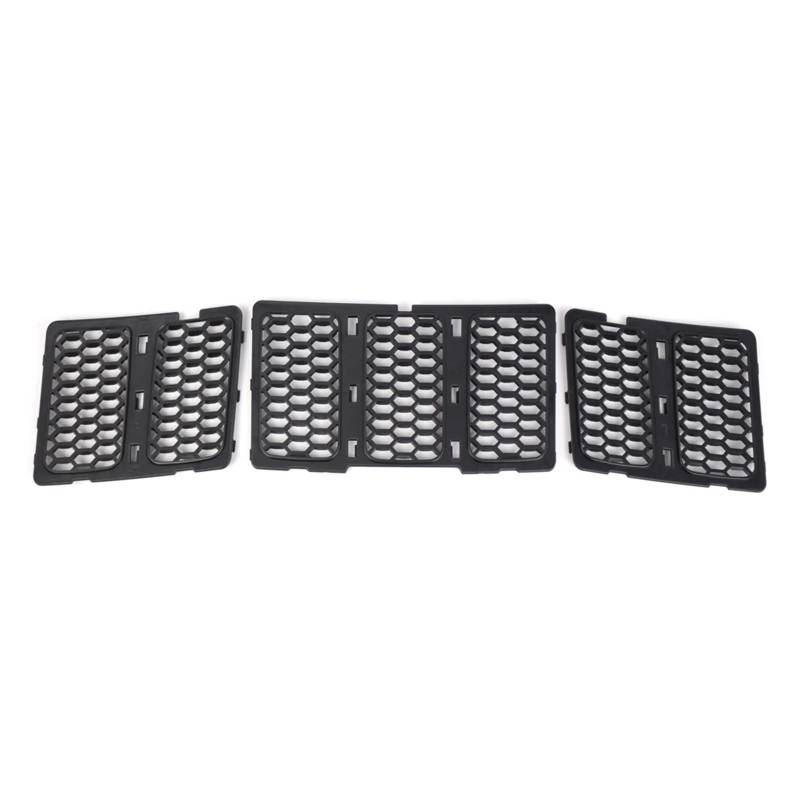 Sport Frontgrill Für Jeep Für Grand Für Cherokee 2014 2015 2016 Kühlergrill Abdeckung Lamellen Stil 68143073AC 68143074AD 3PCS Set Auto Front Stoßstange Grill Sport Kühlergrill von Himwqfuh