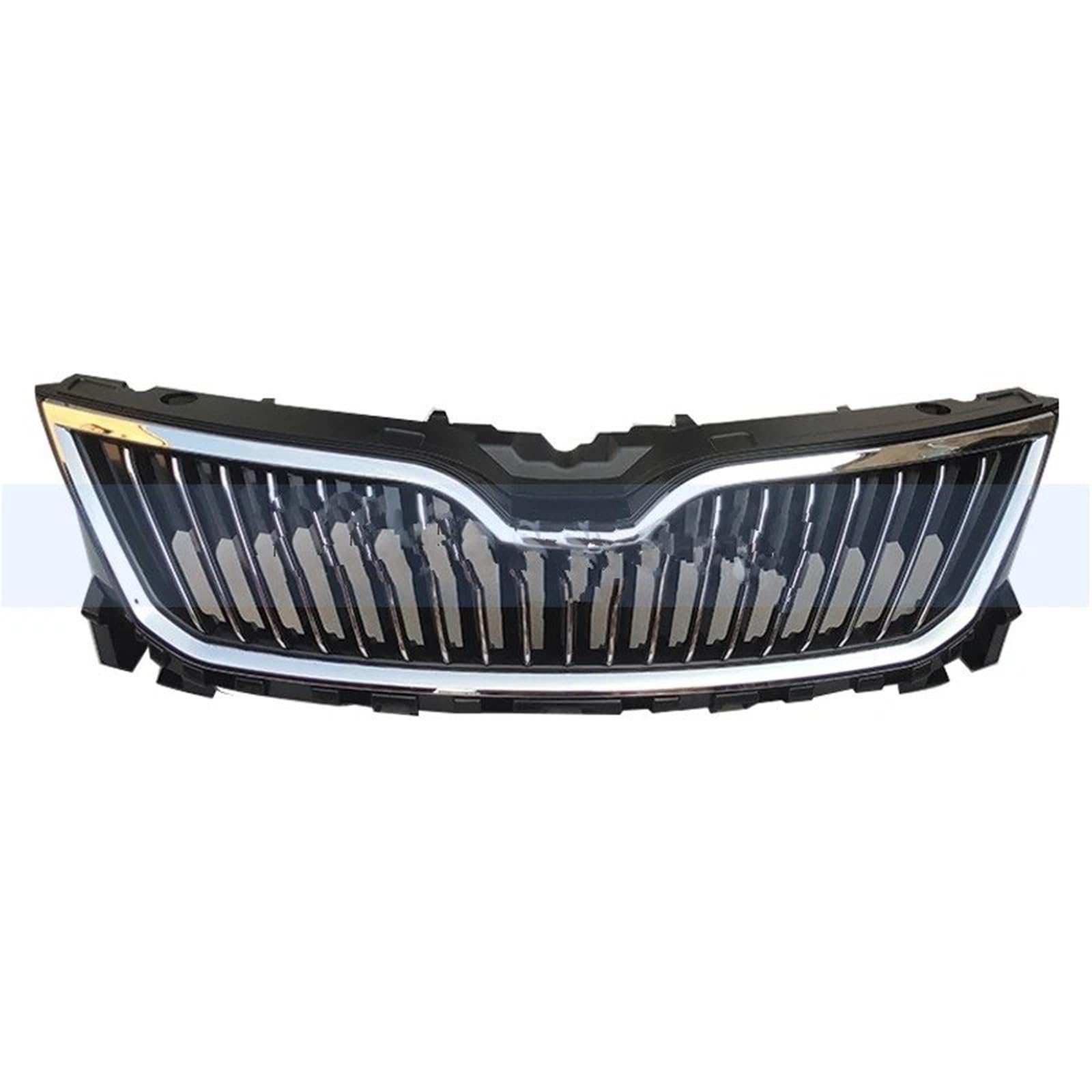 Sport Frontgrill Für Skoda Für Rapid 2013-2016 Kühler Chrom Grille Medium Net Racing Grills Front Stoßstange Grill Maske Sport Kühlergrill(Full Brightness) von Himwqfuh