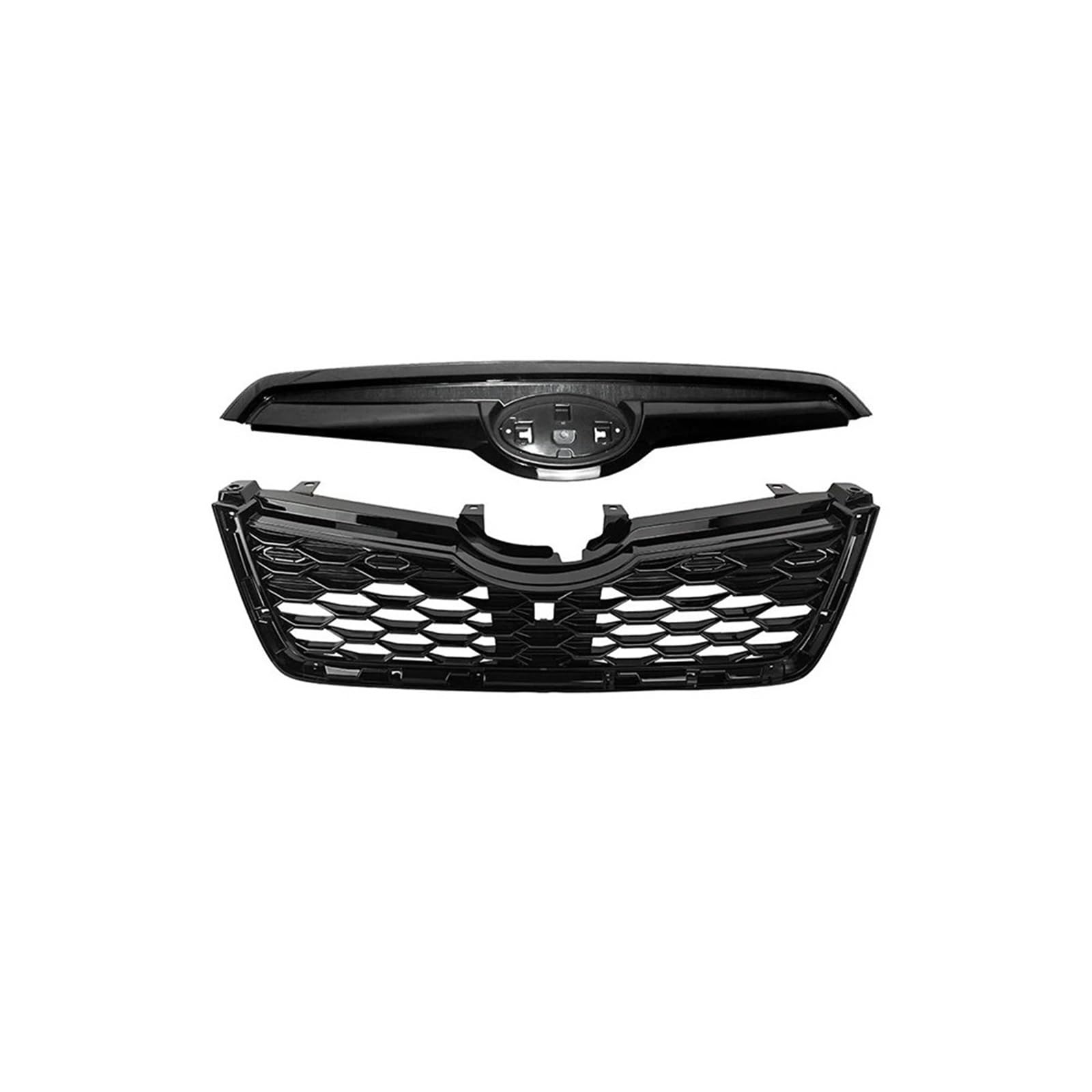 Sport Frontgrill Für Subaru Für Forester 2019-2021 Auto Front Modifikation Schwarz Honeycomb Grille Ersatz Schutzhülle Front Stoßstange Grille Sport Kühlergrill von Himwqfuh