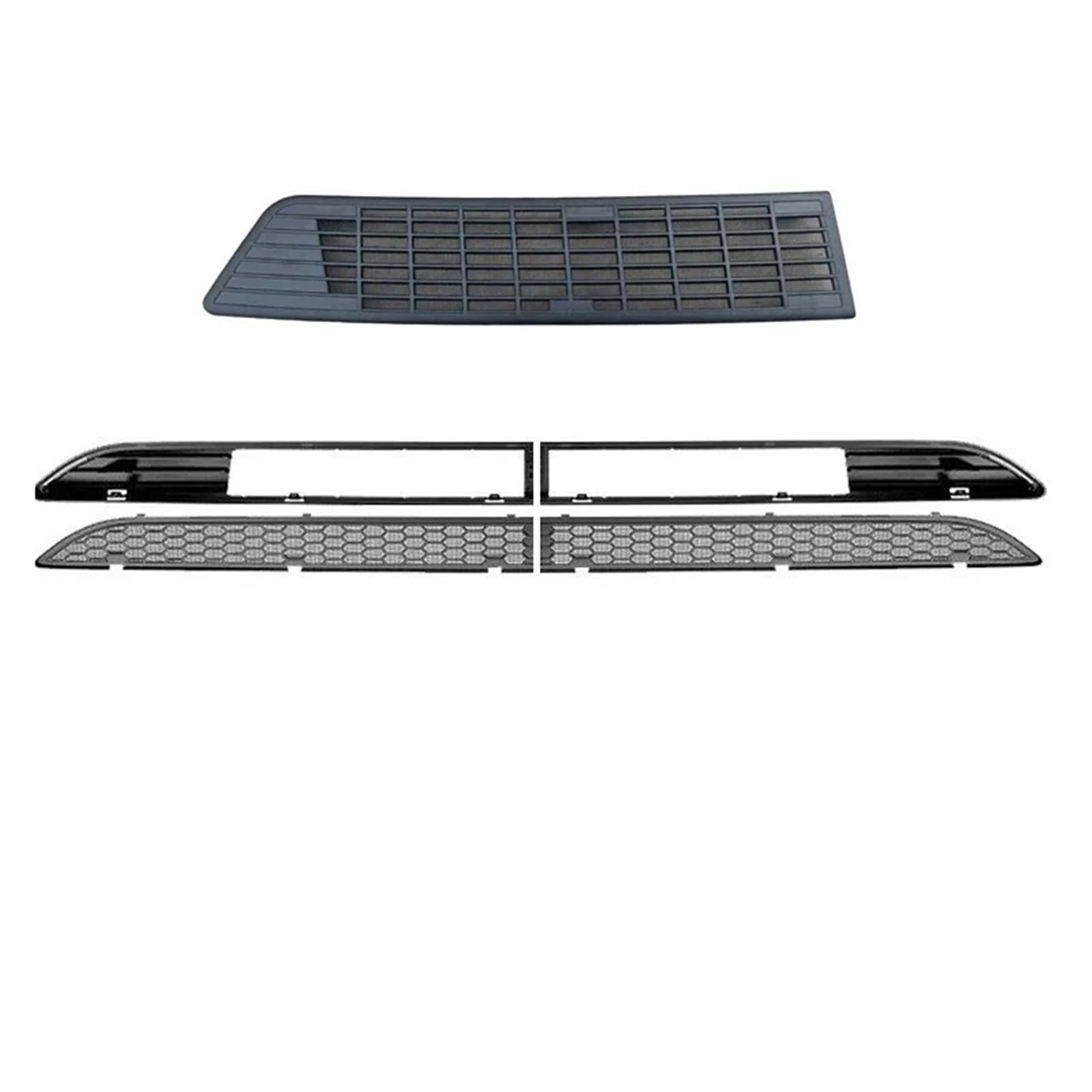 Sport Frontgrill Für Tesla Für Modell 3 Für Highland 2024 Lufteinlass Insekten Proof Net Front Stoßstange Einlass Schutz Grille Abdeckung Anti Staub Auto Zubehör Sport Kühlergrill(2 Sets) von Himwqfuh