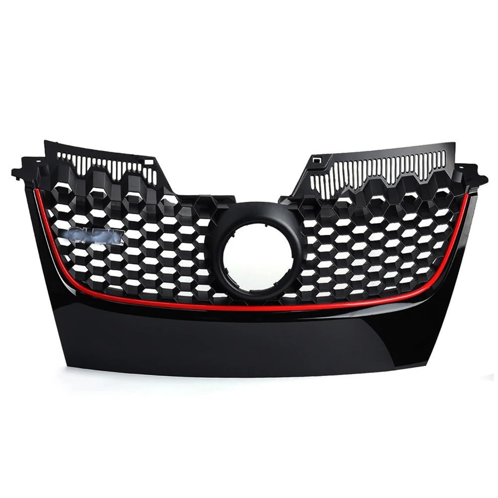 Sport Frontgrill Für Vw Für Golf 5 Für Jetta MK5 Für GTI Für ABS Stoßstangengrill Fahrzeugbeschläge Ersatz Frontstoßstangengrill Anti-Schock-Anti-Rost-Passform Sport Kühlergrill von Himwqfuh