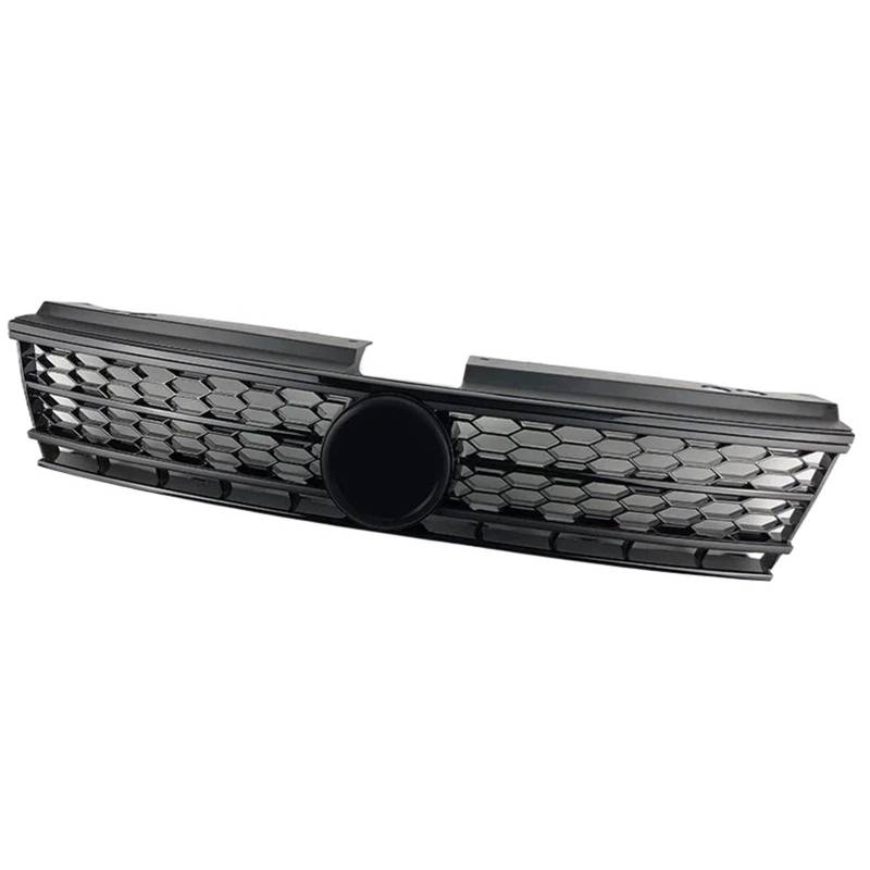 Sport Frontgrill Für Vw Für Tiguan Für L 2016 2017 2018 2019 Rund Trim Racing Grills Modifizierte Auto Vorne Schwarz Honeycomb Racing Grille Sport Kühlergrill von Himwqfuh