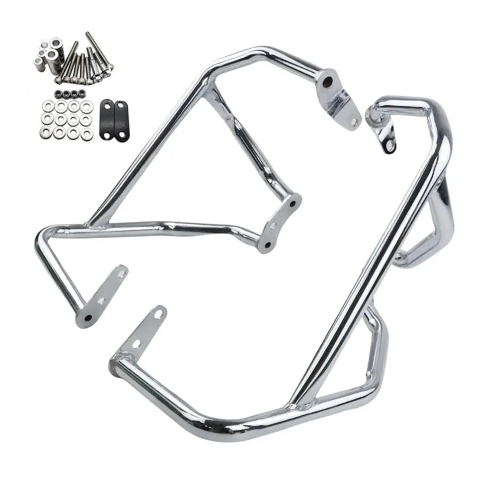 Sturzbügel Für Goldwing Für GL1800 F6C Für Gold Für Wing GL 1800 2018-2023 Motorrad-Motorschutzbügel Stoßfänger-Crash-Schutzzubehör Motorschutzbügel(Chrome) von Himwqfuh