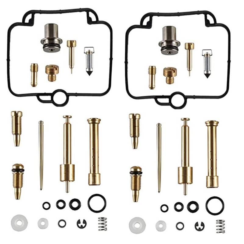 Hippotech 2er Pack Vergaser-Reparatur-Umbausatz für Suzuki GS500E GS500 GS 500 E Vergaser-Ersatzsatz für B-M-W F650 von Hippotech