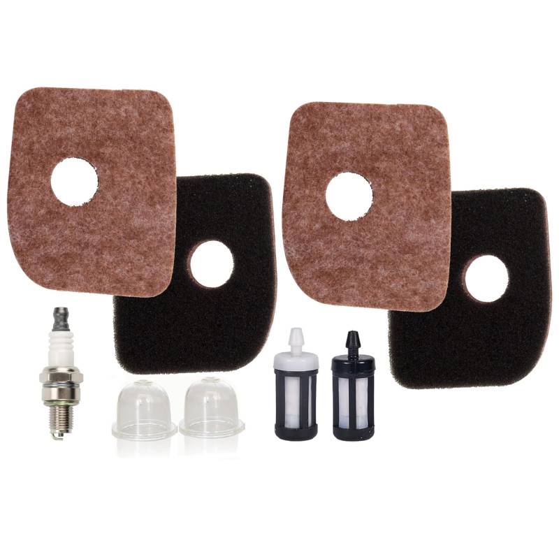 Hippotech BG56C 4241 120 1800 Luftfilter für STHIL BG56 BG66 BG86 G86CE BG86Z BG86CEZ SH56 SH86 Laubbläser mit Kraftstofffilter Zündkerzen-Set von Hippotech