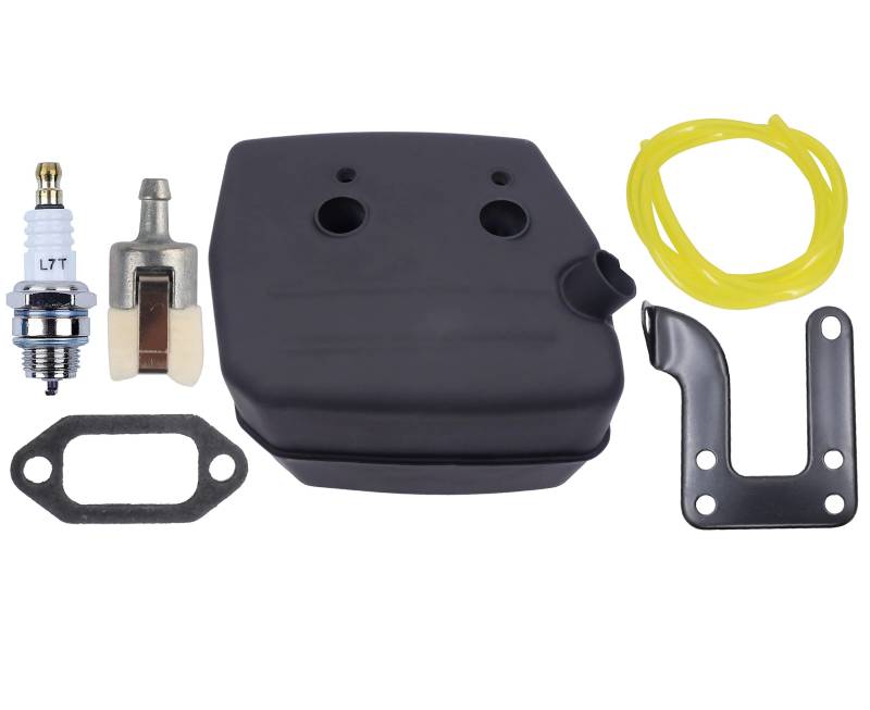 Hippotech Schalldämpfer Kit für JONSERED 625 625II 630 670 670 Champ Kettensäge Ersetzen Sie die Teilenummer 503599206 von Hippotech