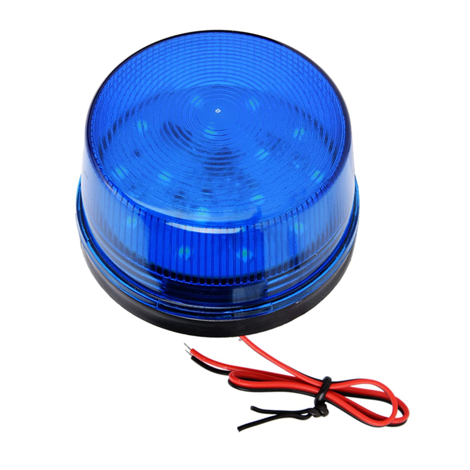 Hiraith 12 V Blaue LED-Blitzleuchte, Notfallalarm, Warnsignal, Blinkendes Licht ohne Ton von Hiraith