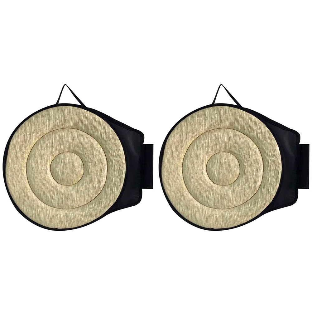 Histos 2pcs 360 ° Rotierende Sitzkissen für Auto 15,7 Sitzkissen für Auto -Drehsitzkissen für Auto für Ältere Menschen für Autositze, Zuhause, Bürostühle Beige von Histos