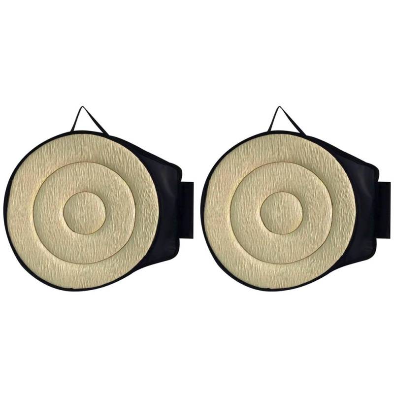 Histos 2pcs 360 ° Rotierende Sitzkissen für Auto 15,7 Sitzkissen für Auto -Drehsitzkissen für Auto für Ältere Menschen für Autositze, Zuhause, Bürostühle Beige von Histos