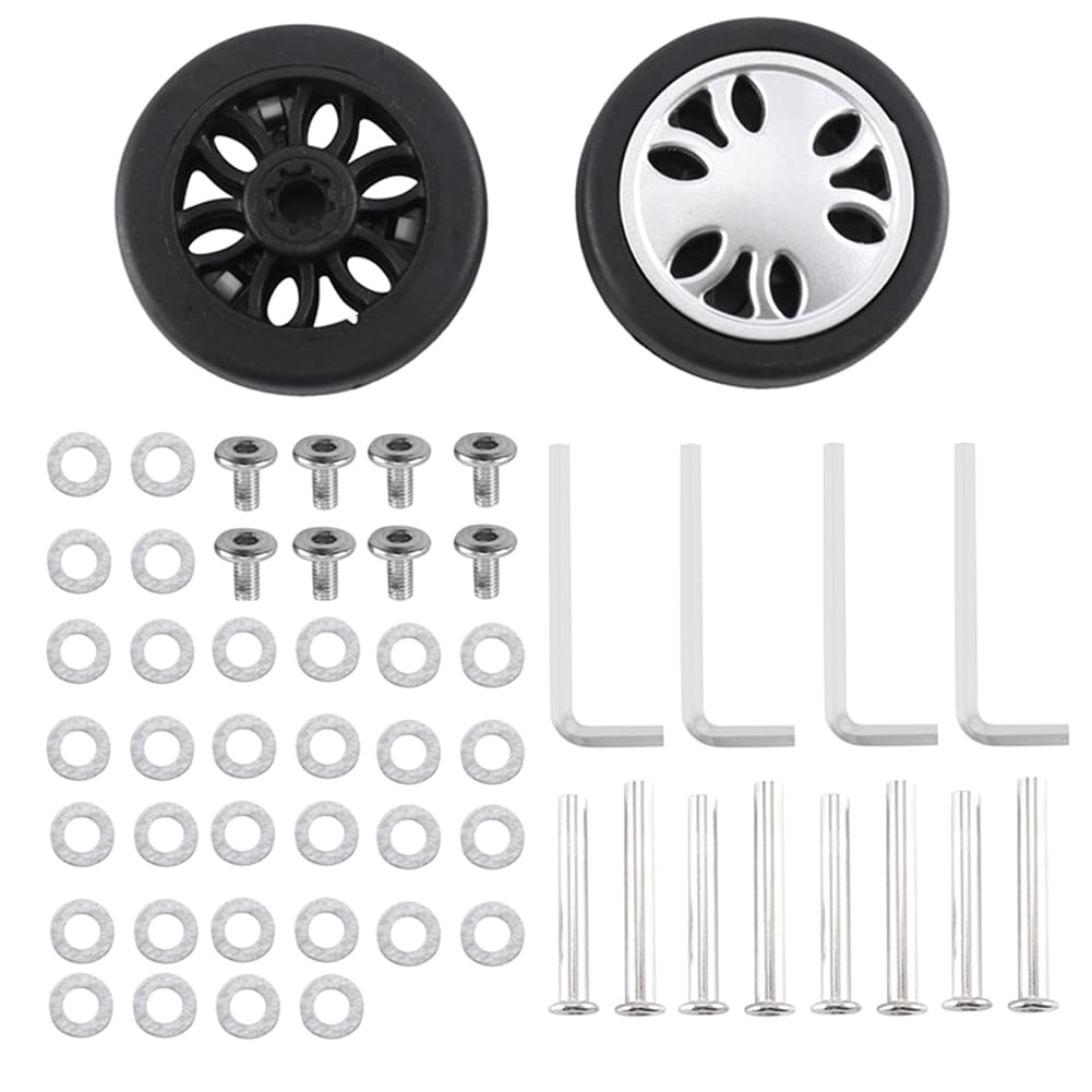 Histos Gepäck-Räder, Ersatz-Räder, umweltfreundliche Räder, 50 mm x 13 mm, universelle PU-Gepäckreparatur, 4 Paar von Histos