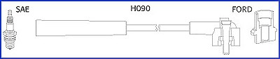 Hitachi Zündleitungssatz [Hersteller-Nr. 134673] für Ford von Hitachi