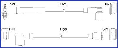 Hitachi Zündleitungssatz [Hersteller-Nr. 134230] für Mazda von Hitachi