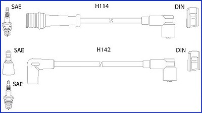 Hitachi Zündleitungssatz [Hersteller-Nr. 134485] für Renault von Hitachi