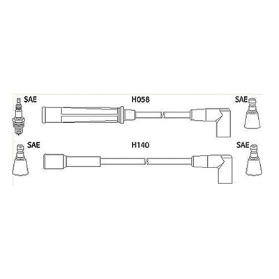 Hitachi Zündleitungssatz [Hersteller-Nr. 134360] für Renault von Hitachi