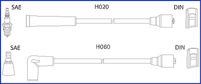 Hitachi Zündleitungssatz [Hersteller-Nr. 134457] für Renault von Hitachi