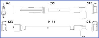 Hitachi Zündleitungssatz [Hersteller-Nr. 134366] für Suzuki von Hitachi