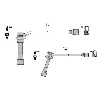 Zündleitungssatz Hitachi 134123 von Hitachi